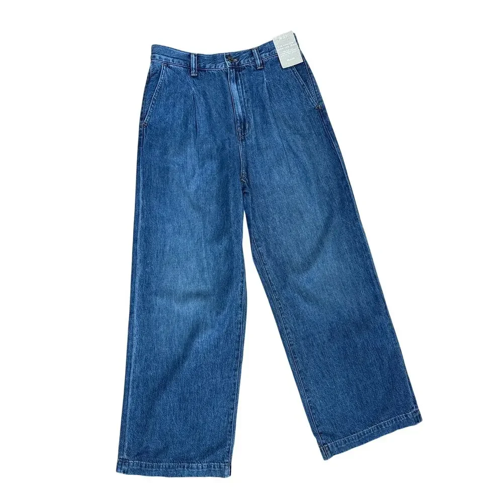 Madewell Harlow Wide-Leg Jeans in Blue Size 27 NEW NWT - Picture 3 of 8